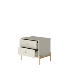 Jasper Nightstand in Off White (set of 2) - Ornate Home