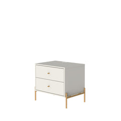 Jasper Nightstand in Off White (set of 2) - Ornate Home