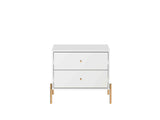 Jasper Nightstand in White Gloss - Ornate Home
