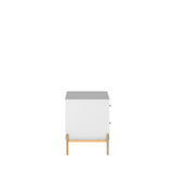 Jasper Nightstand in White Gloss - Ornate Home