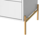 Jasper Nightstand in White Gloss (set of 2) - Ornate Home