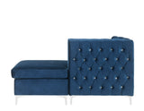 Jaszira Blue Velvet Modular Sofa Units / Create your own Style - Ornate Home