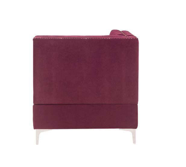 Jaszira Burgundy Velvet Modular Sofa Units / Create your own Style - Ornate Home
