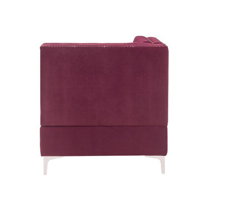 Jaszira Burgundy Velvet Modular Sofa Units / Create your own Style - Ornate Home