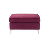 Jaszira Burgundy Velvet Modular Sofa Units / Create your own Style - Ornate Home