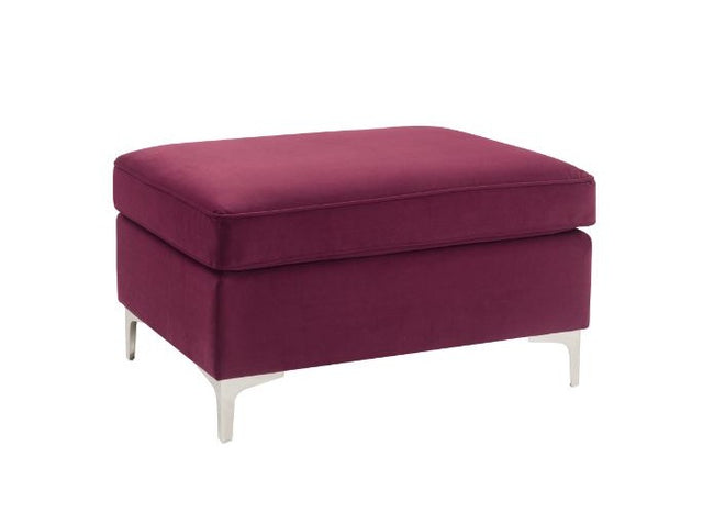Jaszira Burgundy Velvet Modular Sofa Units / Create your own Style - Ornate Home