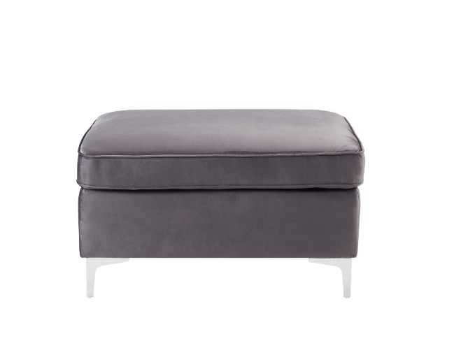 Jaszira Gray Modular Ottoman - Ornate Home