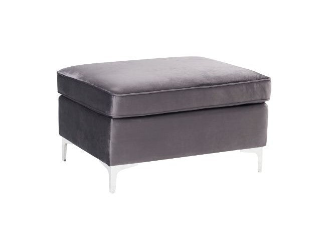 Jaszira Gray Velvet Modular Sofa Units / Create your own Style - Ornate Home