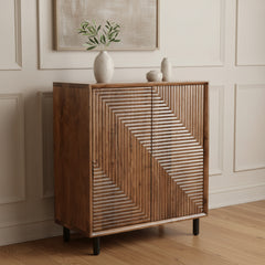 Jatil Walnut Cabinet - Ornate Home