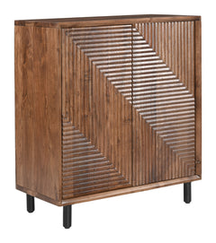 Jatil Walnut Cabinet - Ornate Home