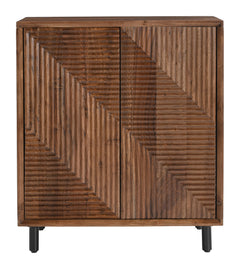 Jatil Walnut Cabinet - Ornate Home