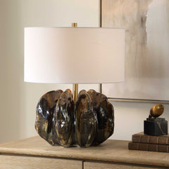 Jaudon Brown Glass Table Lamp - Ornate Home