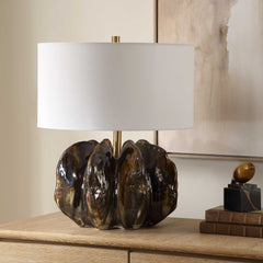 Jaudon Brown Glass Table Lamp - Ornate Home