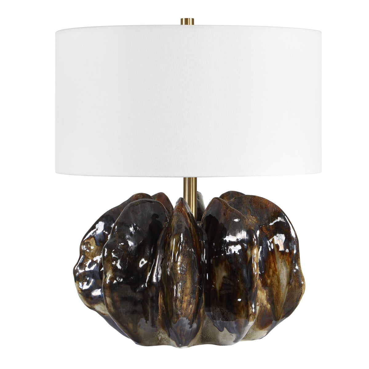 Jaudon Brown Glass Table Lamp - Ornate Home