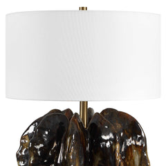 Jaudon Brown Glass Table Lamp - Ornate Home