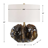 Jaudon Brown Glass Table Lamp - Ornate Home