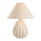 Javary Matte Beige Table Lamp - Ornate Home