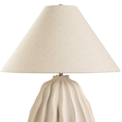 Javary Matte Beige Table Lamp - Ornate Home