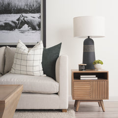 Javier Black/Cream Base Table Lamp - Ornate Home
