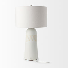 Javier Cream Light Base Table Lamp