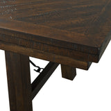 Jax Cherry 6-Piece Dining Set with Table 4 Upholstered Side Chairs & Bench - Ornate Home