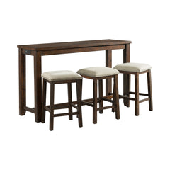 Jax Cherry Bar Table Set (Table + Three Stools) - Ornate Home