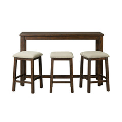 Jax Cherry Bar Table Set (Table + Three Stools) - Ornate Home