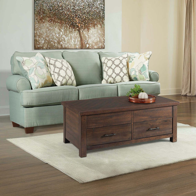 Jax Cherry Coffee Table with Lift Top - Ornate Home