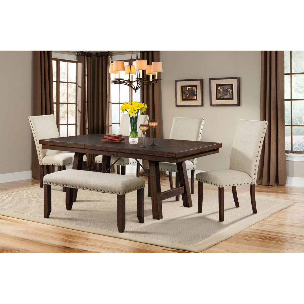 Jax Cherry Dining Table - Ornate Home