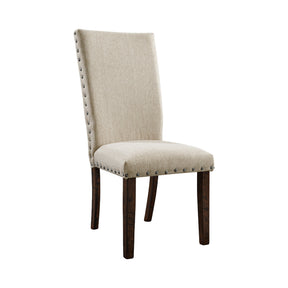 Jax Cherry Upholstery Back Side Chair (Set of 2) - Ornate Home