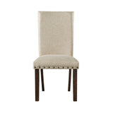 Jax Cherry Upholstery Back Side Chair (Set of 2) - Ornate Home