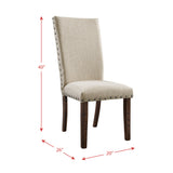 Jax Cherry Upholstery Back Side Chair (Set of 2) - Ornate Home