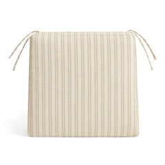 Jax Oatmeal Stripe Fabric Dining Chair Seat Cushion - Ornate Home