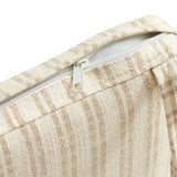 Jax Oatmeal Stripe Fabric Dining Chair Seat Cushion - Ornate Home