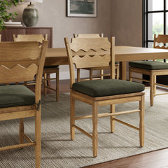 Jax Sage Fabric Dining Chair Seat Cushion - Ornate Home