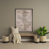 Jaxon Beige/Black 22x22 Striped Cotton-Linen Square Pillow Cover with Down Filler (Set of 2) - Ornate Home