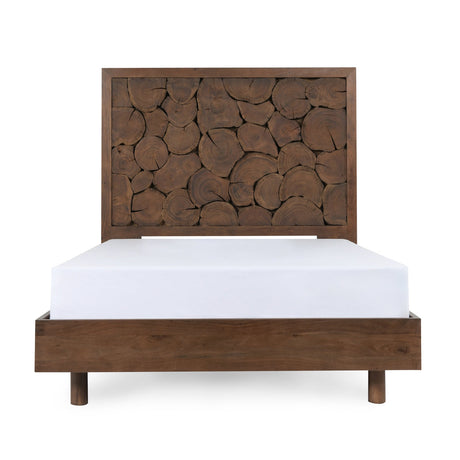 Jaxon Cocoa Brown Cal King Bed - Ornate Home