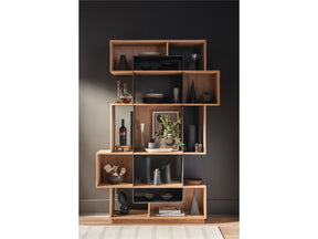 Jaxon Natural Oak Etagere - Ornate Home
