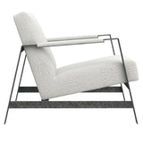 Jaxson White/Cream Fabric Chair - Ornate Home