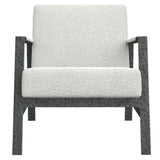 Jaxson White/Cream Fabric Chair - Ornate Home