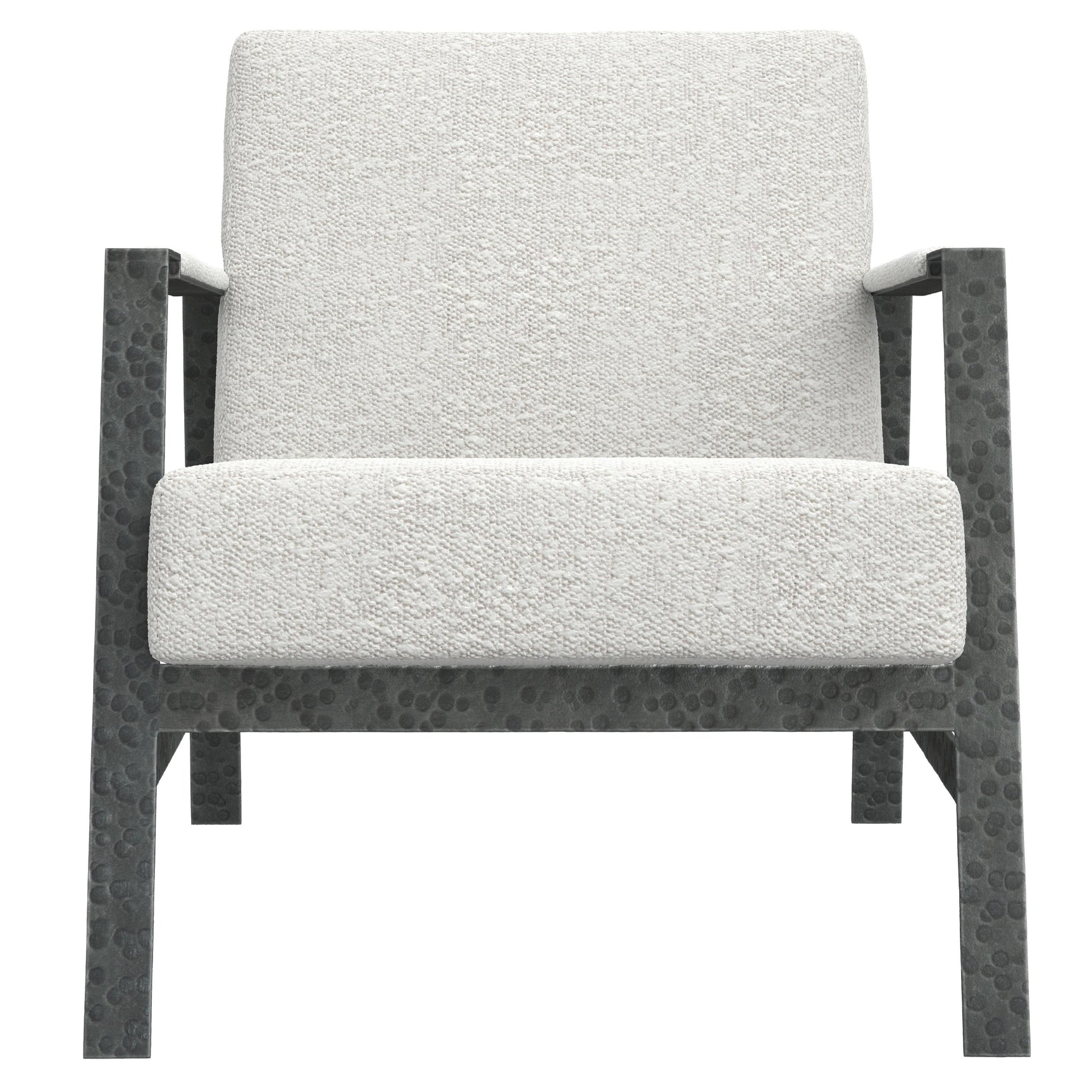 Jaxson White/Cream Fabric Chair - Ornate Home