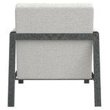 Jaxson White/Cream Fabric Chair - Ornate Home