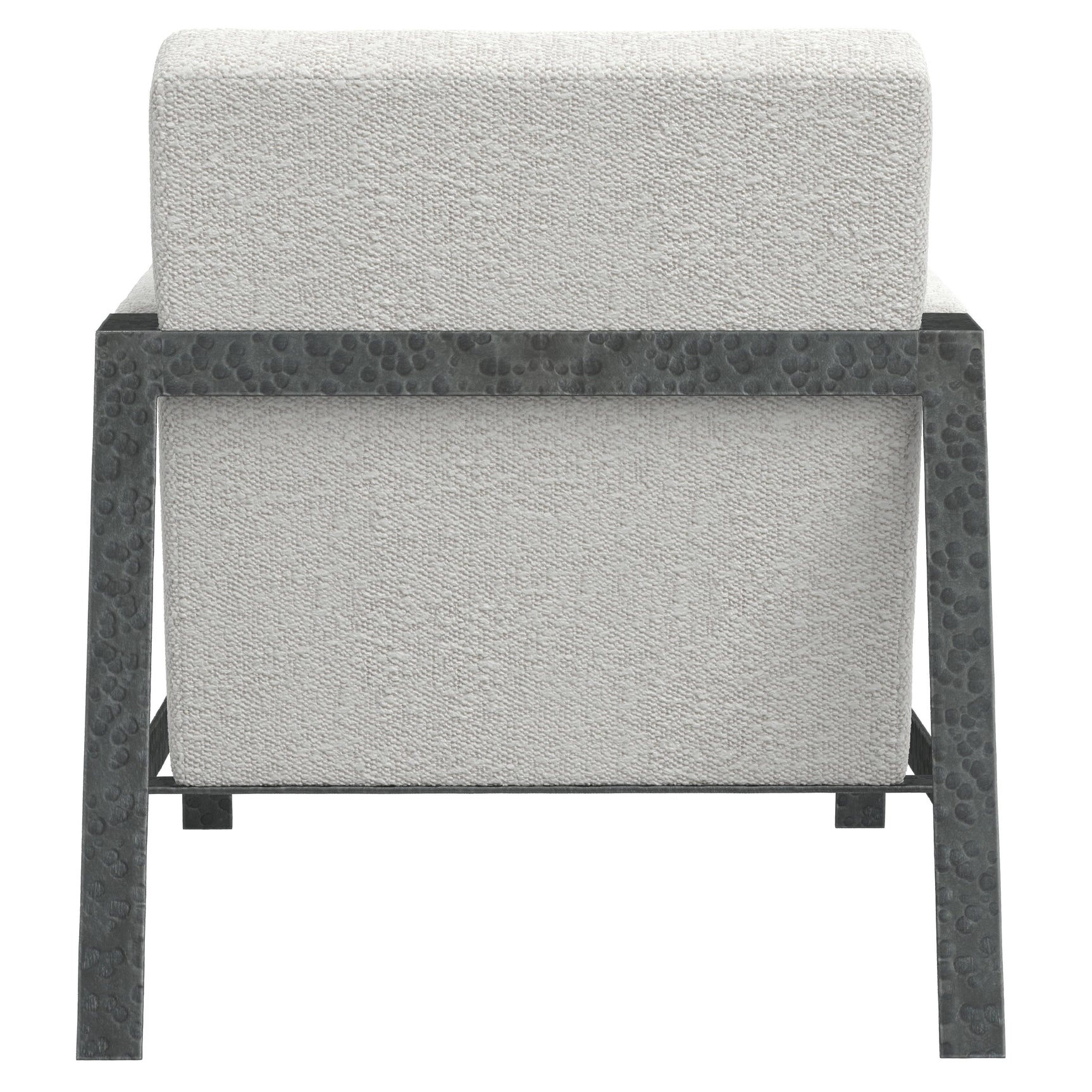 Jaxson White/Cream Fabric Chair - Ornate Home