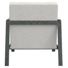 Jaxson White/Cream Fabric Chair - Ornate Home