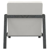 Jaxson White/Cream Leather Chair - Ornate Home