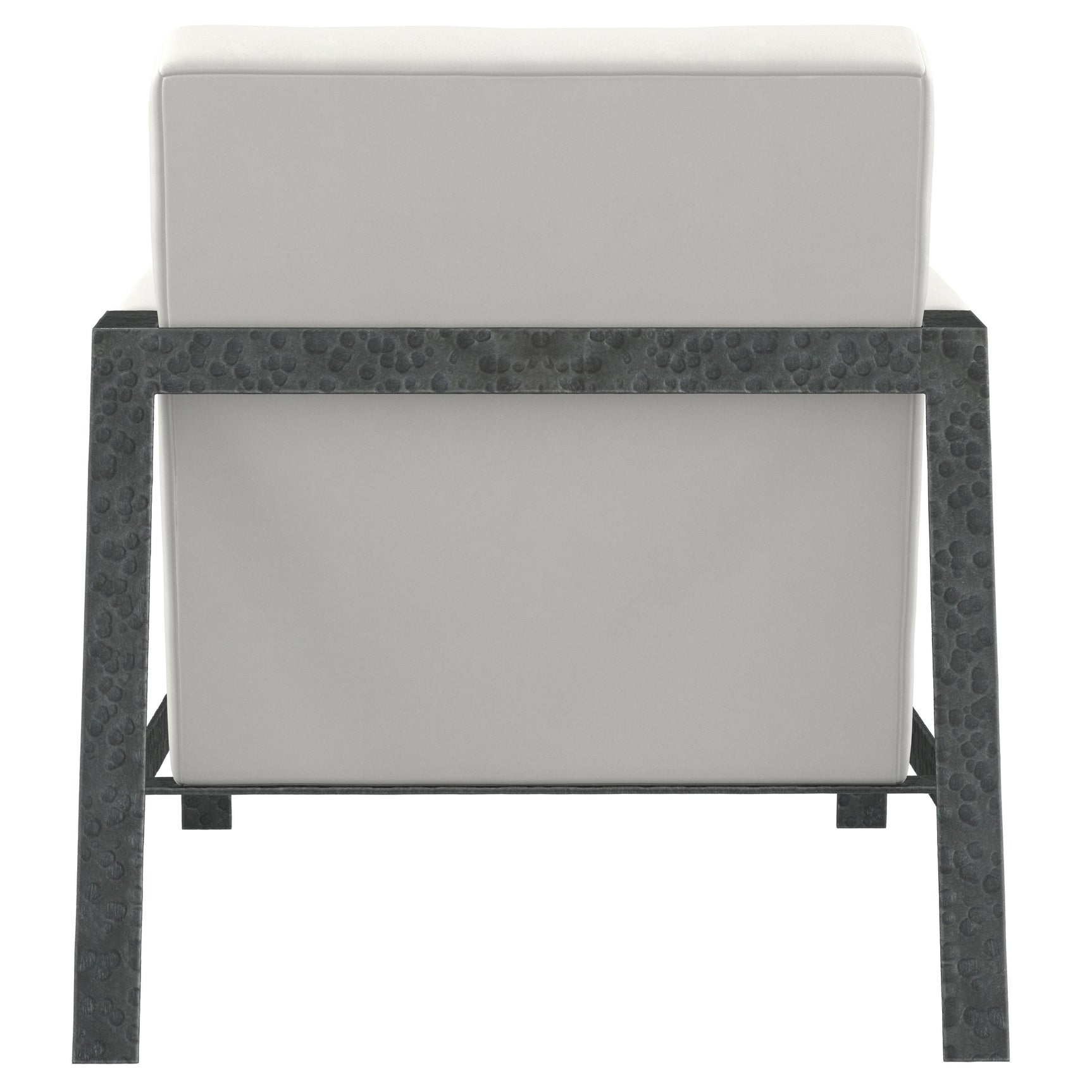 Jaxson White/Cream Leather Chair - Ornate Home