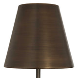 Jaycee Brass/Brown/Gray Dark Travertine Buffet Lamp - Ornate Home