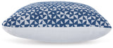Jaycott Next-Gen Nuvella Blue/White Pillow (Online Special Price) - Ornate Home
