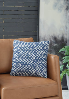 Jaycott Next-Gen Nuvella Blue/White Pillow - Ornate Home