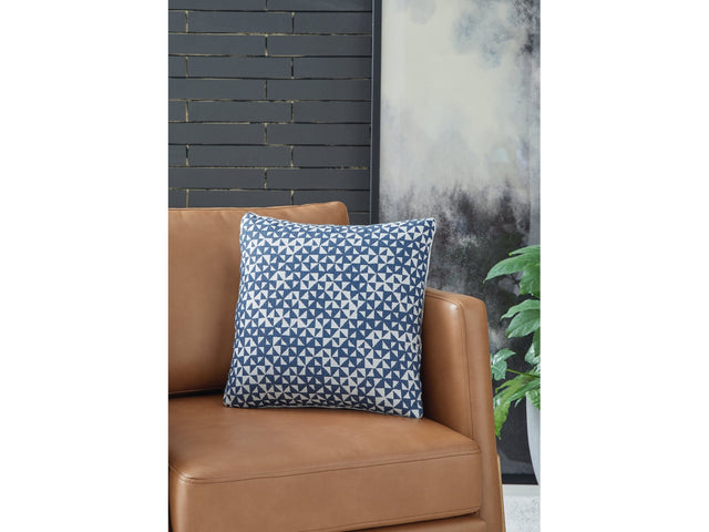 Jaycott Next-Gen Nuvella Blue/White Pillow (Set of 4) - Ornate Home